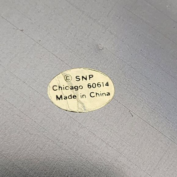 SNP Santa & Reindeer Snack Tray Round Tin Christmas Holiday Seasonal Vintage - Picture 6 of 10